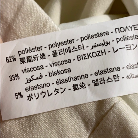 NWT. Zara Cream Slouchy Trousers. Size M, XL. - Picture 9 of 10